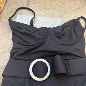 Weworewhat size small black once piece swimsuit